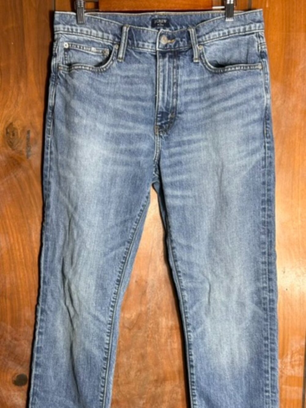 J.Crew Flex Jeans Mens Sz 32/32 Blue Medium Wash Straight Leg Casual Denim